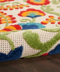 Deals 💯 Nourison Aloha Multicolor 10 Ft. X 14 Ft. Floral Contemporary Indoor/Outdoor Area Rug 🔥 -Cheap Rugs Store 67d139bd0228e089 6365 w800 h800 b0 p0