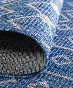 Best Sale 🎉 Rug Unique Loom Outdoor Trellis Blue Rectangular 9' 0 X 12' 0 🔔 -Cheap Rugs Store 6801c0310d6546db 3674 w800 h800 b0 p0