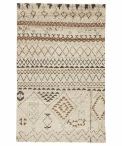 Promo ⌛ Jaipur Living Zamunda Hand-Knotted Geometric Cream/Brown Area Rug, 5'x8' ⌛ -Cheap Rugs Store 6841ebca0f7f9d82 0253 w800 h800 b1 p0
