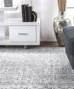 Best deal 🔔 NuLOOM Traditional Medieval Floral Rug , Gray, 9'x12' ✔️ -Cheap Rugs Store 685173d50e966025 7129 w800 h800 b0 p0