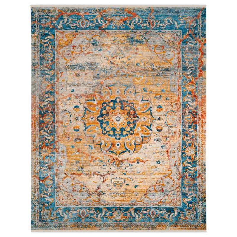 Best deal 🔔 Safavieh Vintage Persian Collection VTP435 Rug, Blue/Multi, 8' X 10' ❤️ 3 Best deal 🔔 Safavieh Vintage Persian Collection VTP435 Rug, Blue/Multi, 8' X 10' ❤️ - Image 3