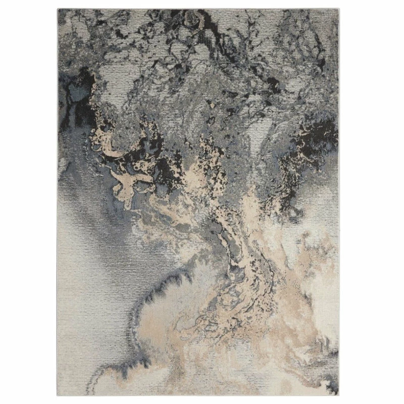 New 😍 Nourison Maxell Gray Area Rug, 7'10"x10'6" 🥰 2 New 😍 Nourison Maxell Gray Area Rug, 7'10"x10'6" 🥰 - Image 2