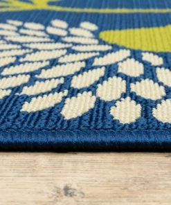 Best Pirce 🥰 Newcastle Home Coronado Indoor And Outdoor Floral Blue And Green Rug, 7'10"x10'10" 👍 -Cheap Rugs Store 6cf1746e0ef5020b 1088 w800 h800 b0 p0