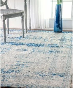 Best Sale 👍 NuLOOM Traditional Vintage Faded Wreath Medallion Rug, 8'x10' ⌛