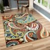 Deals 🔔 Orian Rugs Orian Veranda Indoor/Outdoor Paisley Area Rug, Multicolor, 7'8"x10'10" 🎁