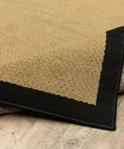 Buy 😉 Newcastle Home Malibu Indoor And Outdoor Outdoor Beige And Black Rug, 2'5"x4'5" 🎁 -Cheap Rugs Store 6ef10fd50ef4ff14 1062 w800 h800 b0 p0