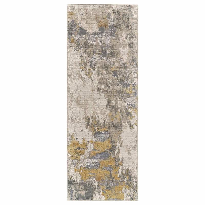 Wholesale ❤️ Feizy Rugs Weave & Wander Vanhorn Contemporary Watercolor Rug, Gold/Birch, 2'-10" X 7'-10" 🌟 3 Wholesale ❤️ Feizy Rugs Weave & Wander Vanhorn Contemporary Watercolor Rug, Gold/Birch, 2'-10" X 7'-10" 🌟 - Image 3