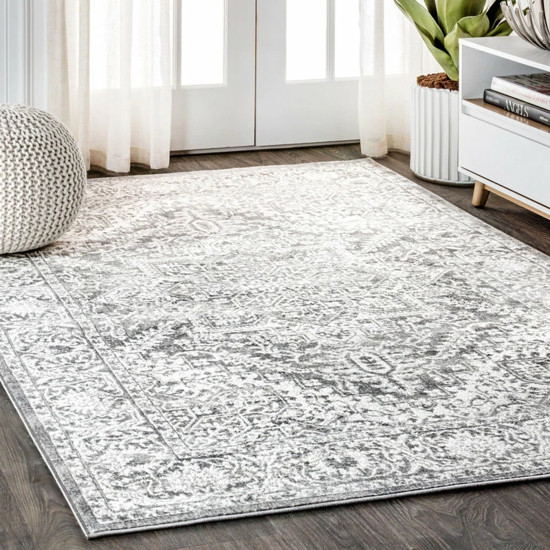 Promo 😉 JONATHAN Y Modern Persian Vintage Medallion Light Grey 8' X 10' Area Rug 🎉 2 Promo 😉 JONATHAN Y Modern Persian Vintage Medallion Light Grey 8' X 10' Area Rug 🎉 - Image 2
