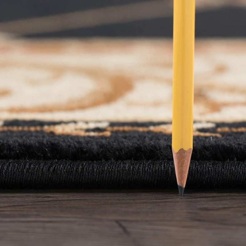 Coupon 🎉 Tayse Rugs Orleans Traditional Border Area Rug, Black, 2'3''x7'3'' 🥰 3 Coupon 🎉 Tayse Rugs Orleans Traditional Border Area Rug, Black, 2'3''x7'3'' 🥰 - Image 3