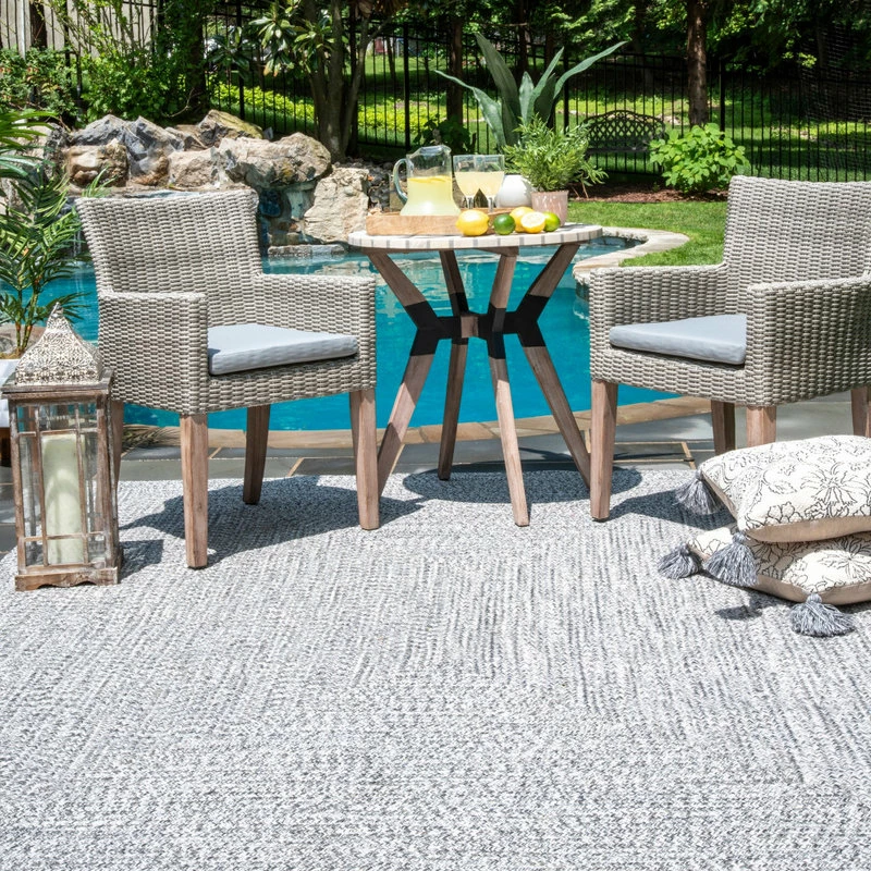 Discount 🎉 NuLOOM Braided Lefebvre Indoor/Outdoor Area Rug, Salt And Pepper, 3'x5' 😍 9 Discount 🎉 NuLOOM Braided Lefebvre Indoor/Outdoor Area Rug, Salt And Pepper, 3'x5' 😍 - Image 9