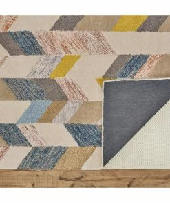 Best Sale 👏 Feizy Rugs Weave & Wander Binada Tufted Blue/Ivory Rug, Gray/Gold, 5' X 8' 🎁 -Cheap Rugs Store 7511859a01860491 6914 w800 h800 b0 p0