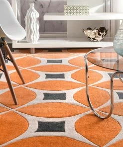 Best reviews of 😍 NuLOOM Hand-Tufted Gabriela Area Rug, Deep Orange, 5'x8' 😉 -Cheap Rugs Store 765181c00e963717 3202 w800 h800 b0 p0