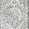Promo 😉 JONATHAN Y Modern Persian Vintage Medallion Light Grey 8' X 10' Area Rug 🎉