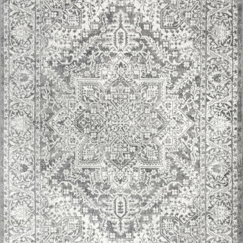 Promo 😉 JONATHAN Y Modern Persian Vintage Medallion Light Grey 8' X 10' Area Rug 🎉 1 Promo 😉 JONATHAN Y Modern Persian Vintage Medallion Light Grey 8' X 10' Area Rug 🎉