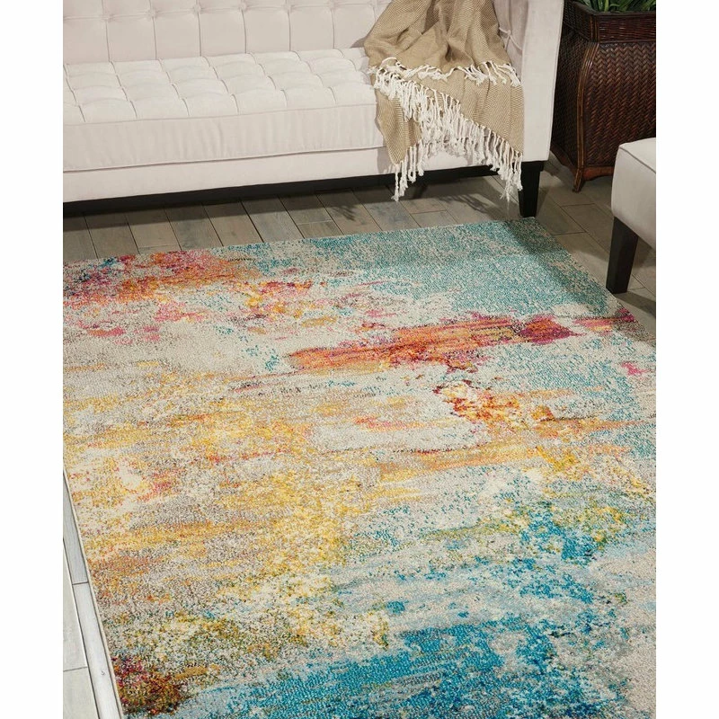 Brand new 👍 Nourison Celestial Modern Abstract Area Rug, Sealife, 2'2"x3'9" 👍 1 Brand new 👍 Nourison Celestial Modern Abstract Area Rug, Sealife, 2'2"x3'9" 👍