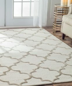 Brand new ๐ NuLOOM Handmade Trellis Rug, Light Gray, 9'x12' โญ