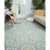 Best reviews of 🔥 Nourison Waverly Sun N'Shade Snd16 Area Rug, Jade, 5'3"x7'5" 🥰
