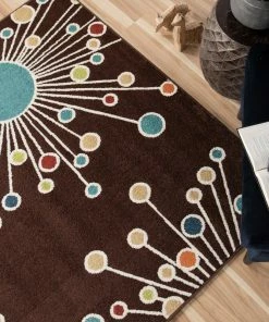 Cheapest 🥰 Orian Rugs Orian Veranda Indoor/Outdoor Retro Fit Area Rug, Brown, 3'10"x5'5" ✔️ -Cheap Rugs Store 790169330c62043e 8355 w800 h800 b0 p0