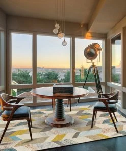 Best Sale 👏 Feizy Rugs Weave & Wander Binada Tufted Blue/Ivory Rug, Gray/Gold, 5' X 8' 🎁 -Cheap Rugs Store 797128fc029e48f5 6914 w800 h800 b0 p0