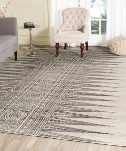 Best Pirce 🎁 Safavieh Evoke Collection EVK226 Rug, Ivory/Grey, 8' X 10' 👏