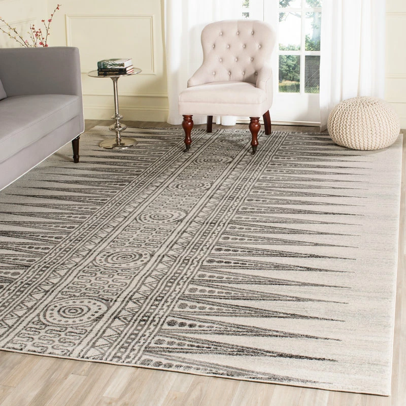Best Pirce 🎁 Safavieh Evoke Collection EVK226 Rug, Ivory/Grey, 8' X 10' 👏 1 Best Pirce 🎁 Safavieh Evoke Collection EVK226 Rug, Ivory/Grey, 8' X 10' 👏