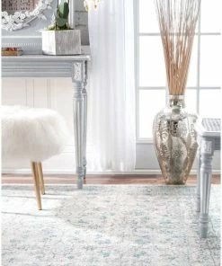 Cheap 💯 NuLOOM Mist Floral Vintage Rug, Aqua, 6'7"x9' 🤩 17 Cheap 💯 NuLOOM Mist Floral Vintage Rug, Aqua, 6'7"x9' 🤩 -Cheap Rugs Store 7c91a6490e966004 3532 w800 h800 b0 p0