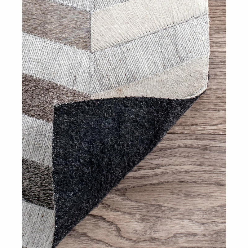Coupon ✨ NuLOOM Handmade Leather Cowhide Mitch Area Rug, Silver, 8'x10' ❤️ 7 Coupon ✨ NuLOOM Handmade Leather Cowhide Mitch Area Rug, Silver, 8'x10' ❤️ - Image 7