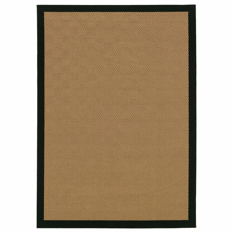 Budget 🔥 Newcastle Home Malibu Indoor And Outdoor Outdoor Beige And Black Rug, 3'7"x5'6" 🌟 3 Budget 🔥 Newcastle Home Malibu Indoor And Outdoor Outdoor Beige And Black Rug, 3'7"x5'6" 🌟 - Image 3