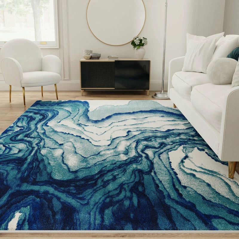 Outlet 🛒 Feizy Rugs Weave And Wander Omari Contemporary Watercolor Rug, Atlantic, 5' X 8' 😉 4 Outlet 🛒 Feizy Rugs Weave And Wander Omari Contemporary Watercolor Rug, Atlantic, 5' X 8' 😉 - Image 4