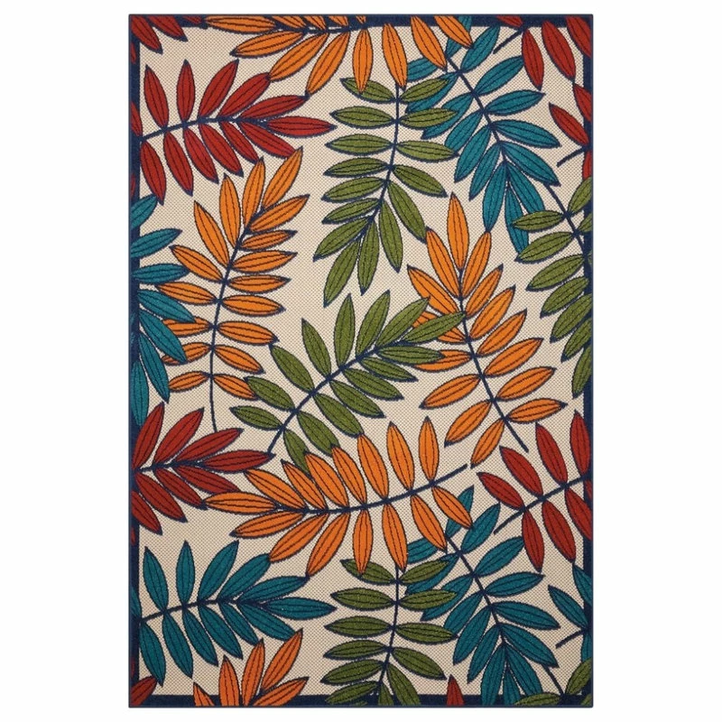 Best deal ๐งจ Nourison Aloha Multicolor 8 Ft. X 11 Ft. Botanical Contemporary Indoor/Outdoor Area Rug ๐ 3 Best deal ๐งจ Nourison Aloha Multicolor 8 Ft. X 11 Ft. Botanical Contemporary Indoor/Outdoor Area Rug ๐ - Image 3
