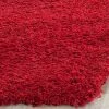 Best Pirce 🎉 Safavieh California Shag Collection SG151 Rug, Red, 4' Round 🌟