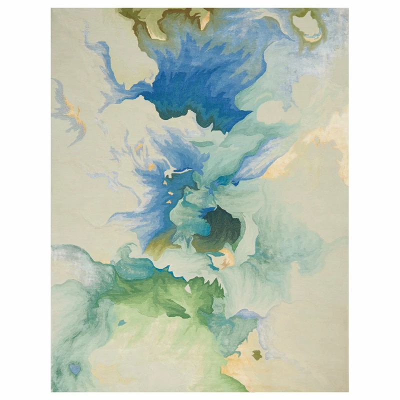Buy 😉 Nourison Prismatic Seafoam Abstract Contemporary Area Rug, Seafoam, 8'6"x11'6", 😍 2 Buy 😉 Nourison Prismatic Seafoam Abstract Contemporary Area Rug, Seafoam, 8'6"x11'6", 😍 - Image 2