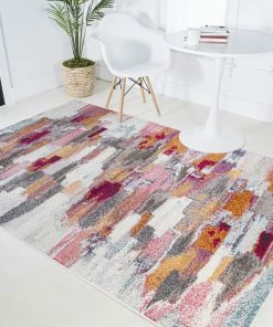 Discount ⌛ JONATHAN Y Contemporary POP Modern Abstract Brushstroke Area Rug, 8 X 10 👍 -Cheap Rugs Store 81a17ae60376573a 3211 w800 h800 b0 p0