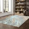 Discount ❤️ Newcastle Home Casa Marble Rug, Blue And Gray, 7'10"x10'10" 😀