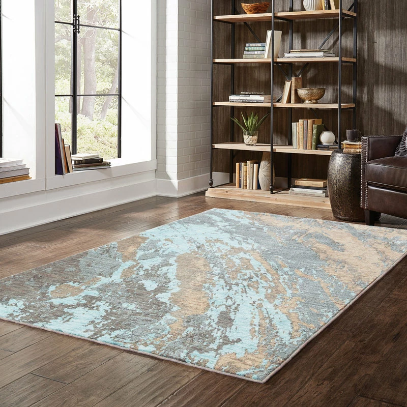 Discount ❤️ Newcastle Home Casa Marble Rug, Blue And Gray, 7'10"x10'10" 😀 1 Discount ❤️ Newcastle Home Casa Marble Rug, Blue And Gray, 7'10"x10'10" 😀