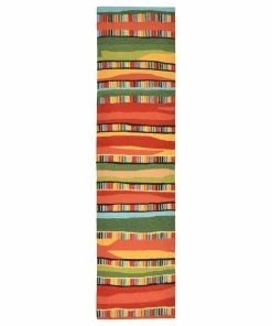 Deals 🧨 Liora Manne Ravella Fiesta Indoor/Outdoor Rug, Warm, 2'x8' Runner 🎉 -Cheap Rugs Store 86b1c473007da81a 4571 w800 h800 b1 p0