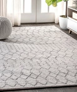 Best reviews of 🌟 JONATHAN Y Moroccan HYPE Boho Vintage Diamond Runner Rug, Cream/Gray, 8 X 10 🔔