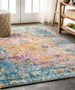 Deals 😉 JONATHAN Y Bohemian FLAIR Boho Vintage Faded Area Rug, Cream/Navy, 5x8 🛒 13 Deals 😉 JONATHAN Y Bohemian FLAIR Boho Vintage Faded Area Rug, Cream/Navy, 5x8 🛒 -Cheap Rugs Store 8d416fc003741352 6651 w800 h800 b0 p0