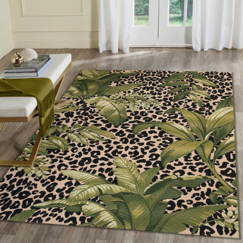 Brand new 🧨 Liora Manne Marina Safari Indoor/Outdoor Rug, Green, 4'10"x7'6" 🤩 1 Brand new 🧨 Liora Manne Marina Safari Indoor/Outdoor Rug, Green, 4'10"x7'6" 🤩