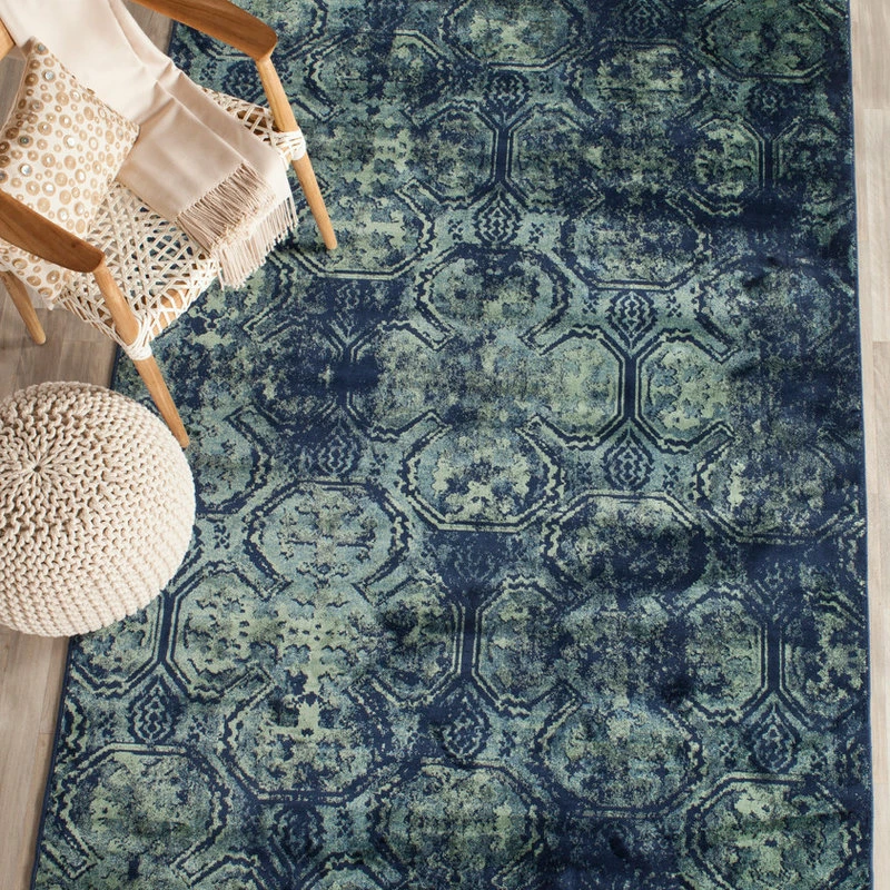 Promo 😀 Safavieh Vintage Collection VTG197 Rug, Navy, 5'3" X 7'6" 🔔 1 Promo 😀 Safavieh Vintage Collection VTG197 Rug, Navy, 5'3" X 7'6" 🔔