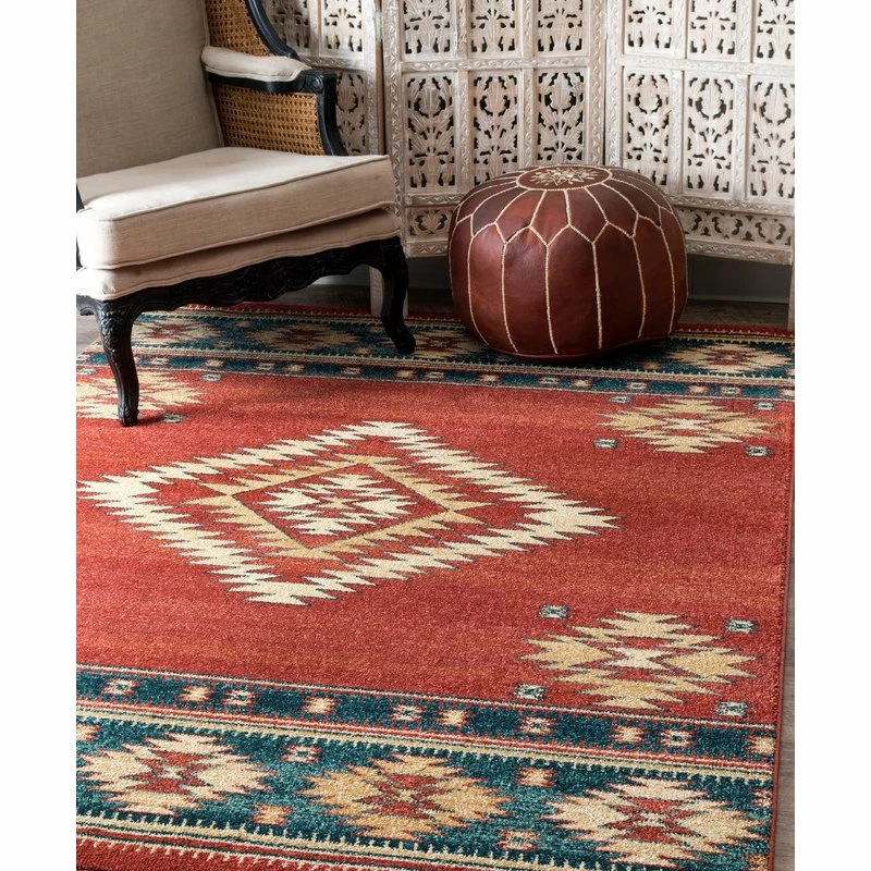 New ๐ฅ NuLOOM Southwestern Flamestitch Tribal Diamond Area Rug, Beige, Red, 8'x10' ๐งจ 1 New ๐ฅ NuLOOM Southwestern Flamestitch Tribal Diamond Area Rug, Beige, Red, 8'x10' ๐งจ