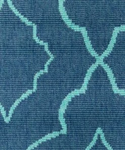 Buy 😀 Newcastle Home Madelina Lattice Navy And Blue Indoor Or Outdoor Area Rug, 6'7"x9'6" ✨ -Cheap Rugs Store 94c1b4db0ef507a3 7853 w800 h800 b0 p0