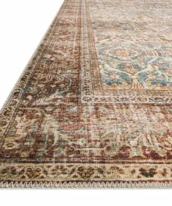 New 😍 Loloi Rugs Ocean, Rust Printed Polyester Layla Area Rug By Loloi II, 7'-6"x9'-6" 🎉 -Cheap Rugs Store 983188e30d63e9c1 7568 w800 h800 b0 p0