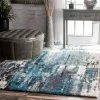 Deals ✔️ NuLOOM Winter Abstract Area Rug, Blue, 5'x8' 😉