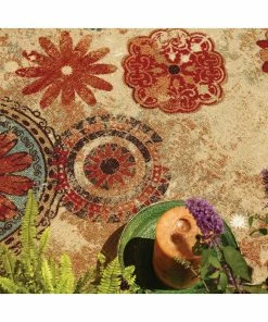 Brand new 🛒 Mohawk Home Alexa Medallion Multi Rug, 5'x8' ❤️