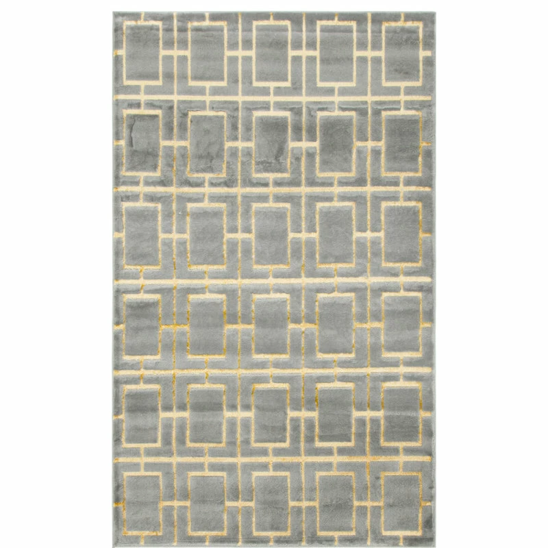 Budget 😀 Unique Loom Marilyn Monroe Gray/Gold Deco Glam Area Rug, 5'x8" ✨ 3 Budget 😀 Unique Loom Marilyn Monroe Gray/Gold Deco Glam Area Rug, 5'x8" ✨ - Image 3