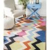 Cheapest ⭐ NuLOOM Hand-Tufted Tikal Striped Chevron AH05 Rug, Multi, 5'x8' 🎁