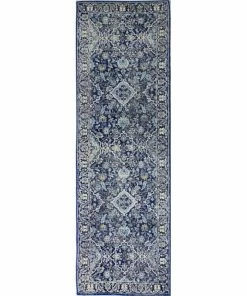 Brand new 🔥 Bashian Amanda Dark Blue Area Rug, 2'6"x8' Runner 🔥 -Cheap Rugs Store 9a618e100b89717f 1709 w800 h800 b1 p0