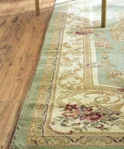 Flash Sale 🌟 Rug Unique Loom Versailles Green Rectangular 6' 0 X 9' 0 🧨 -Cheap Rugs Store 9cf162220994328e 3748 w800 h800 b0 p0
