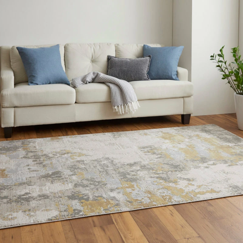 Outlet ❤️ Feizy Rugs Weave & Wander Vanhorn Contemporary Watercolor Rug, Gold/Birch, 5' X 8' 🛒 5 Outlet ❤️ Feizy Rugs Weave & Wander Vanhorn Contemporary Watercolor Rug, Gold/Birch, 5' X 8' 🛒 - Image 5